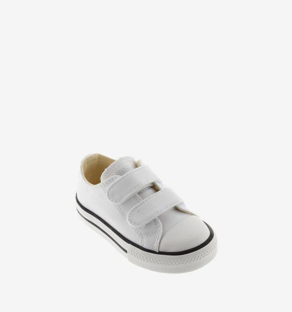 TRIBU BASKET SCRATCH TOILE Baskets sport en toile pour enfant BLANCO