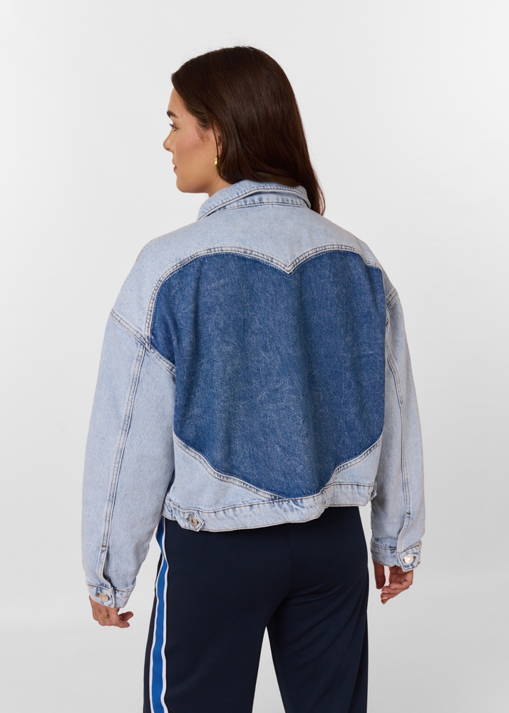 Myrthe denim jasje blauw