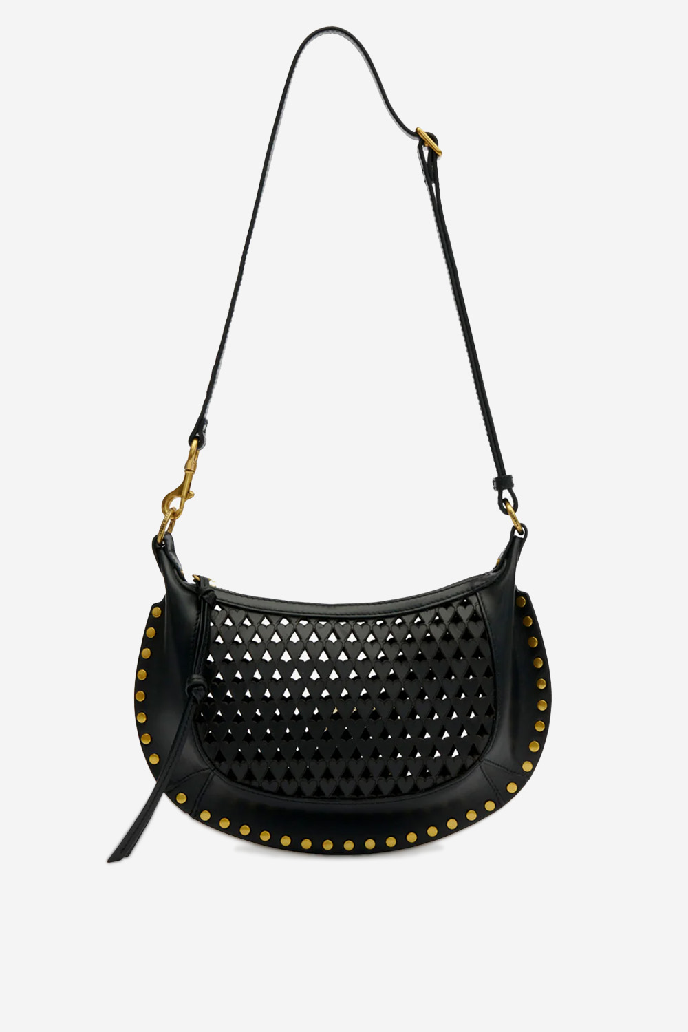 Oskan moon leather shoulder bag