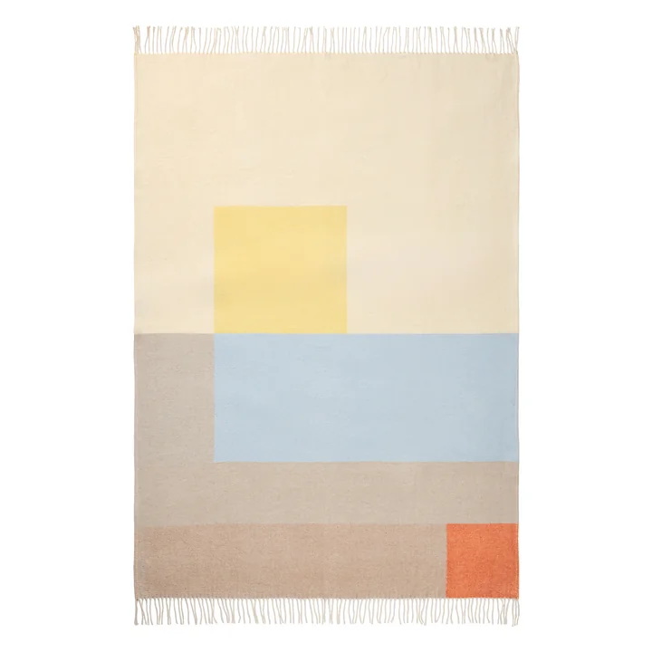 Mette Ditmer - Brick Decke 190 x 125 cm, hellgelb