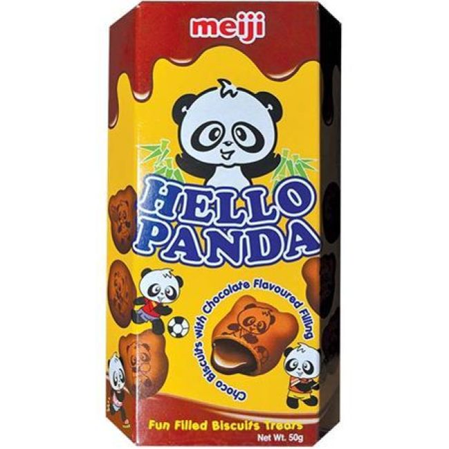 Meiji Hello Panda Koekjes met chocoladesmaak vulling 50g
