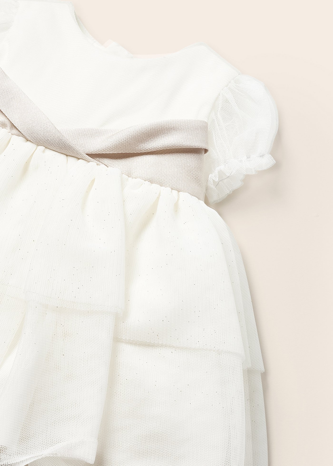Vestido de cerimônia com capa para fralda para recém-nascido