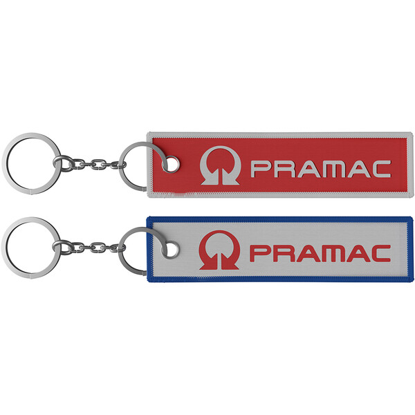 Ixon - Porte-clés textile Pramac 22 Blanc / Rouge
