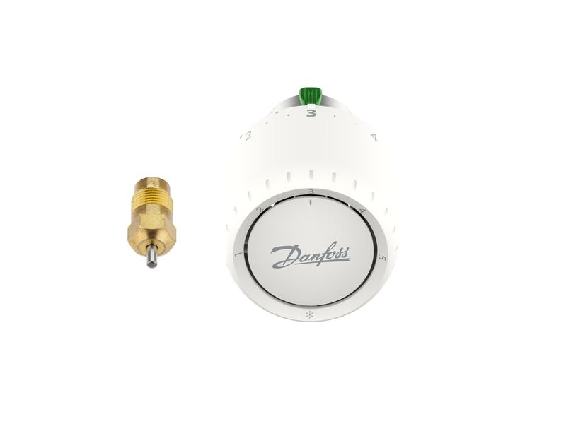 Danfoss Smarter Thermostat Aveo, RA/VL Thermostatischer Kopf mit Stopfbuchse für Danfoss RA/VL-Ventile
