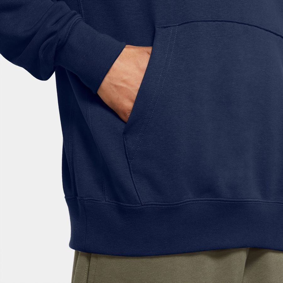 Nike Sweat à Capuche NSW Club - Bleu Marine/Blanc