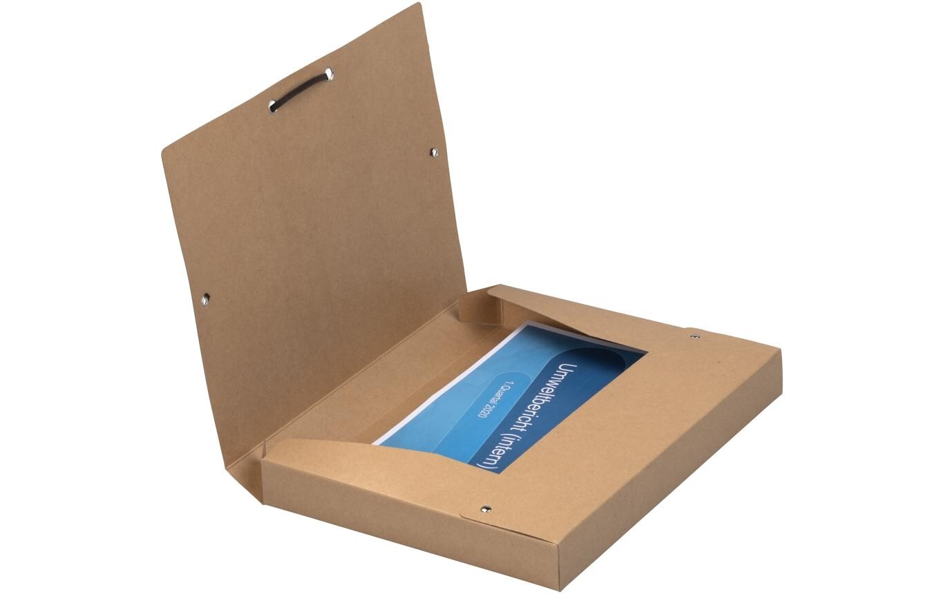 Ordner Sammelbox A4, BeigeRecycelte Sammelbox im A4 Format