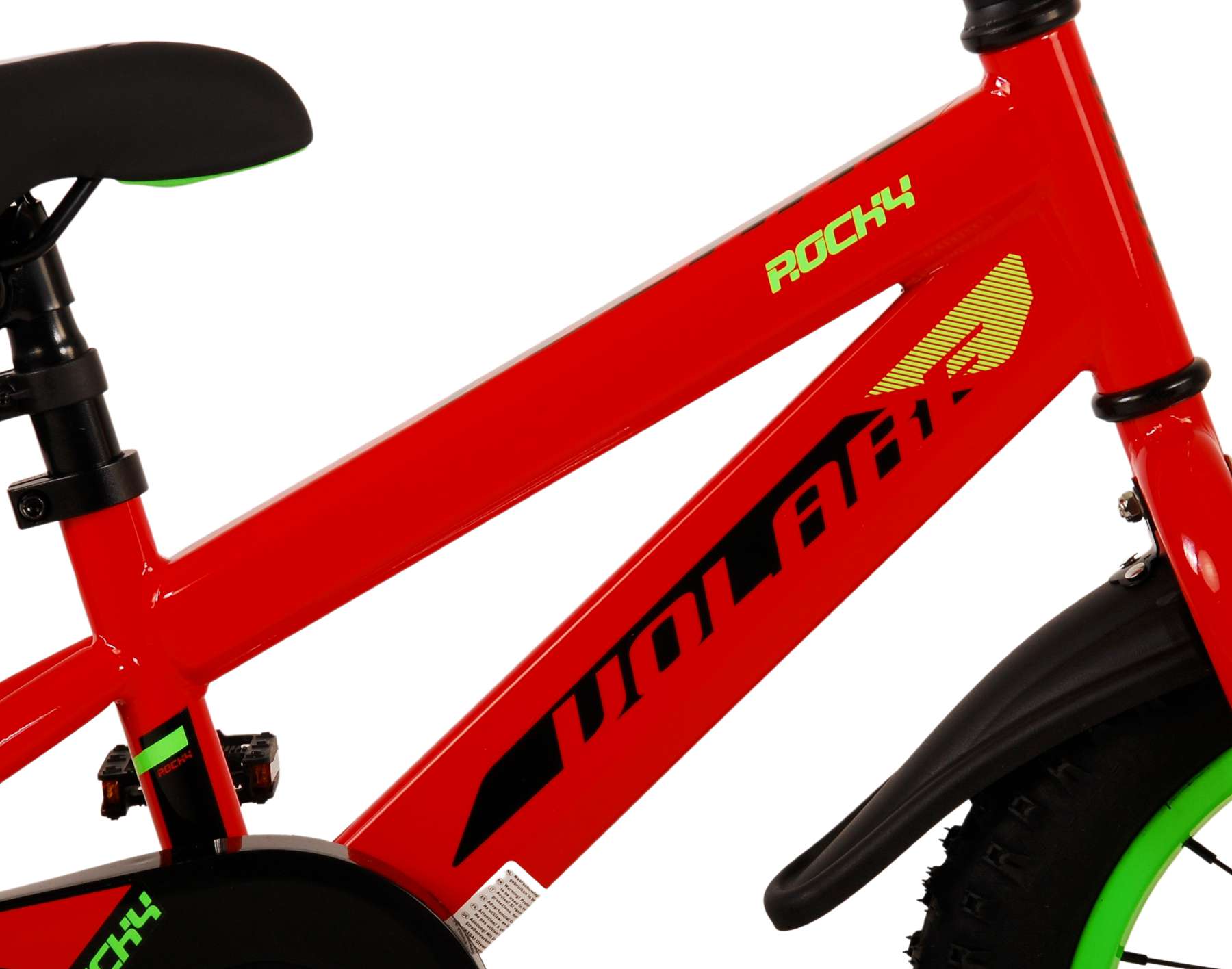 Kinderfahrrad Rocky für Jungen 14 Zoll Kinderrad in Rot Fahrrad