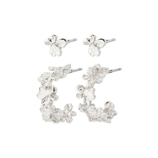 Pilgrim Zhuri 2-pak Øreringe, Silver Plated