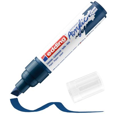 Edding 5000 - Marqueur acrylique - bleu nuit