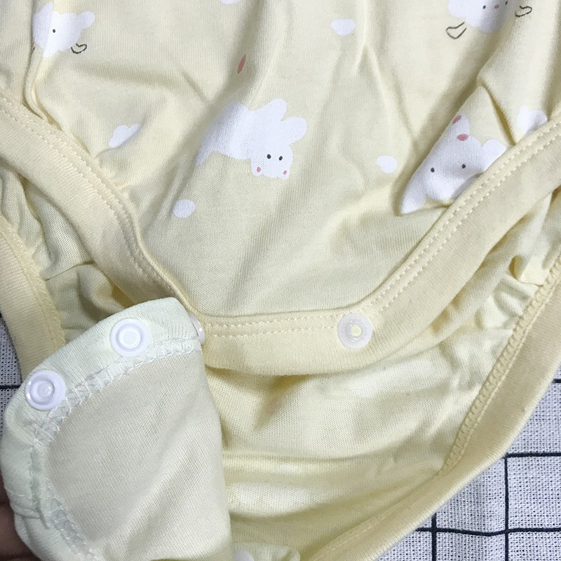 (95x135mm) Baumwoll Baby Body Verlängerung Strampler Einlage Pad mit Druckknöpfen - Weiss