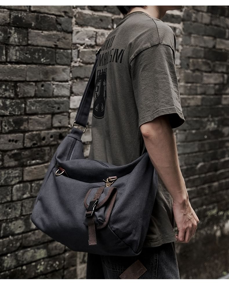 Wavecho - Canvas Crossbodytas met gesp