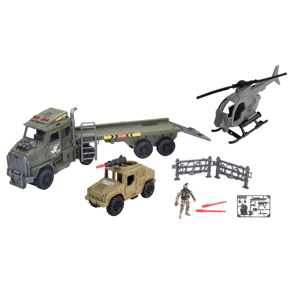 Spielset „Transport der Soldatenstreitkräfte – Einsatzmission“