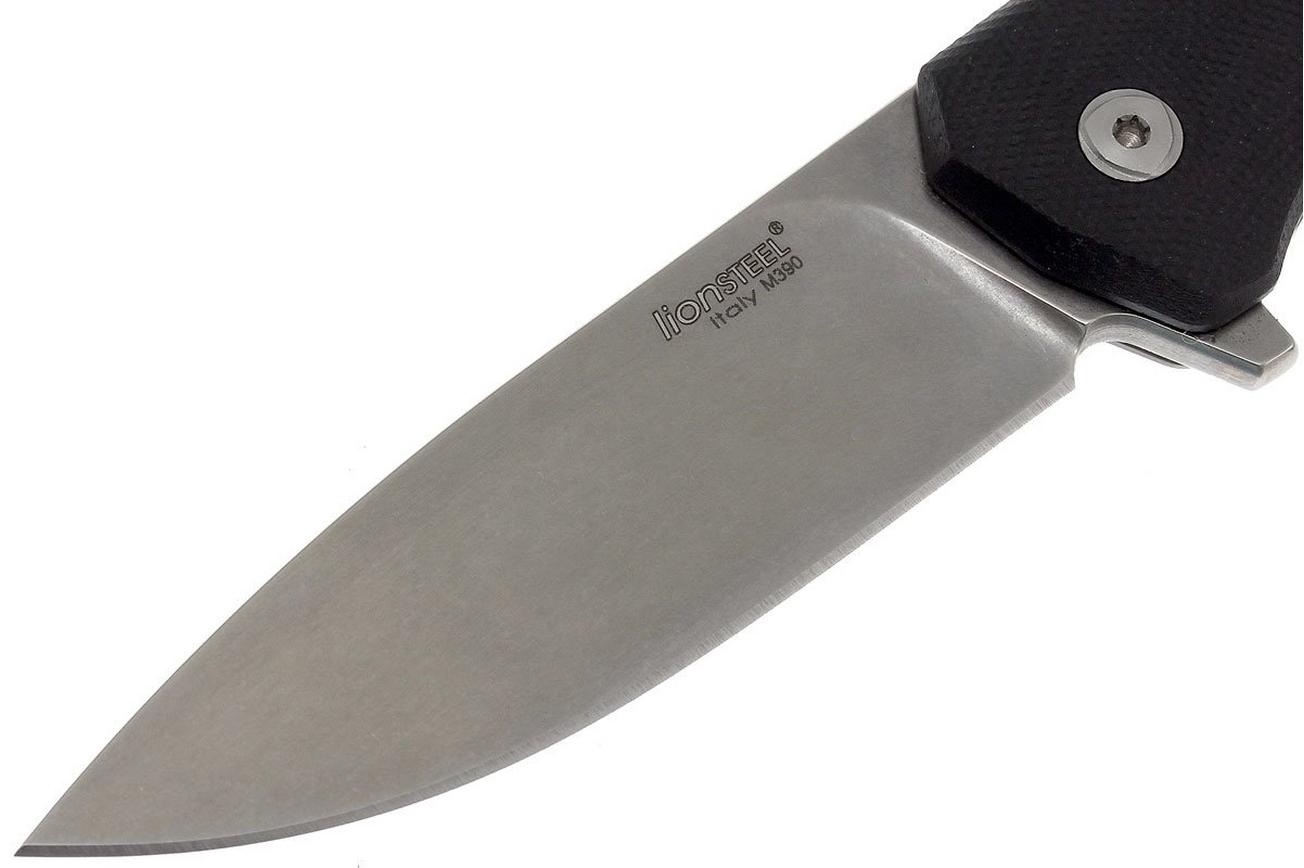 LionSteel TRE G10 GBK zakmes, black
