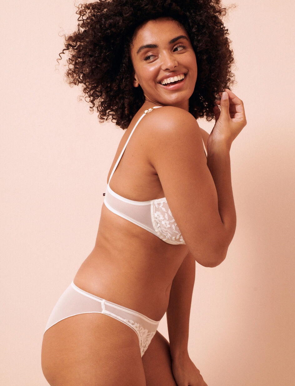 Culotte taille basse - ivoire
