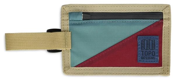 Etiquette de Bagage Topo Designs Bleu/Bordeaux