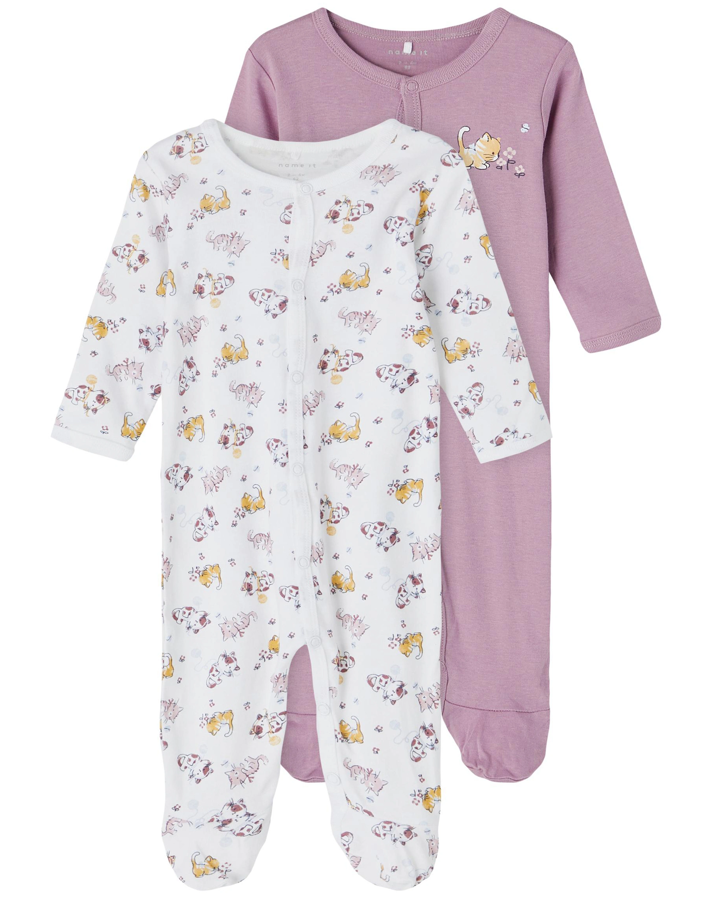 Schlafstrampler NBFNIGHTSUIT - CAT 2er Pack in valerian