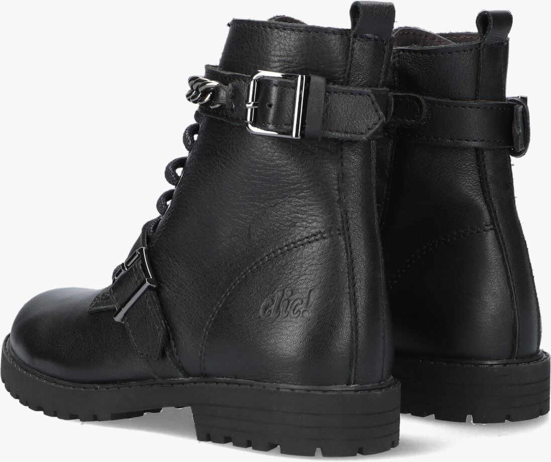 CLIC! zwarte clic! veterboots cl-20459