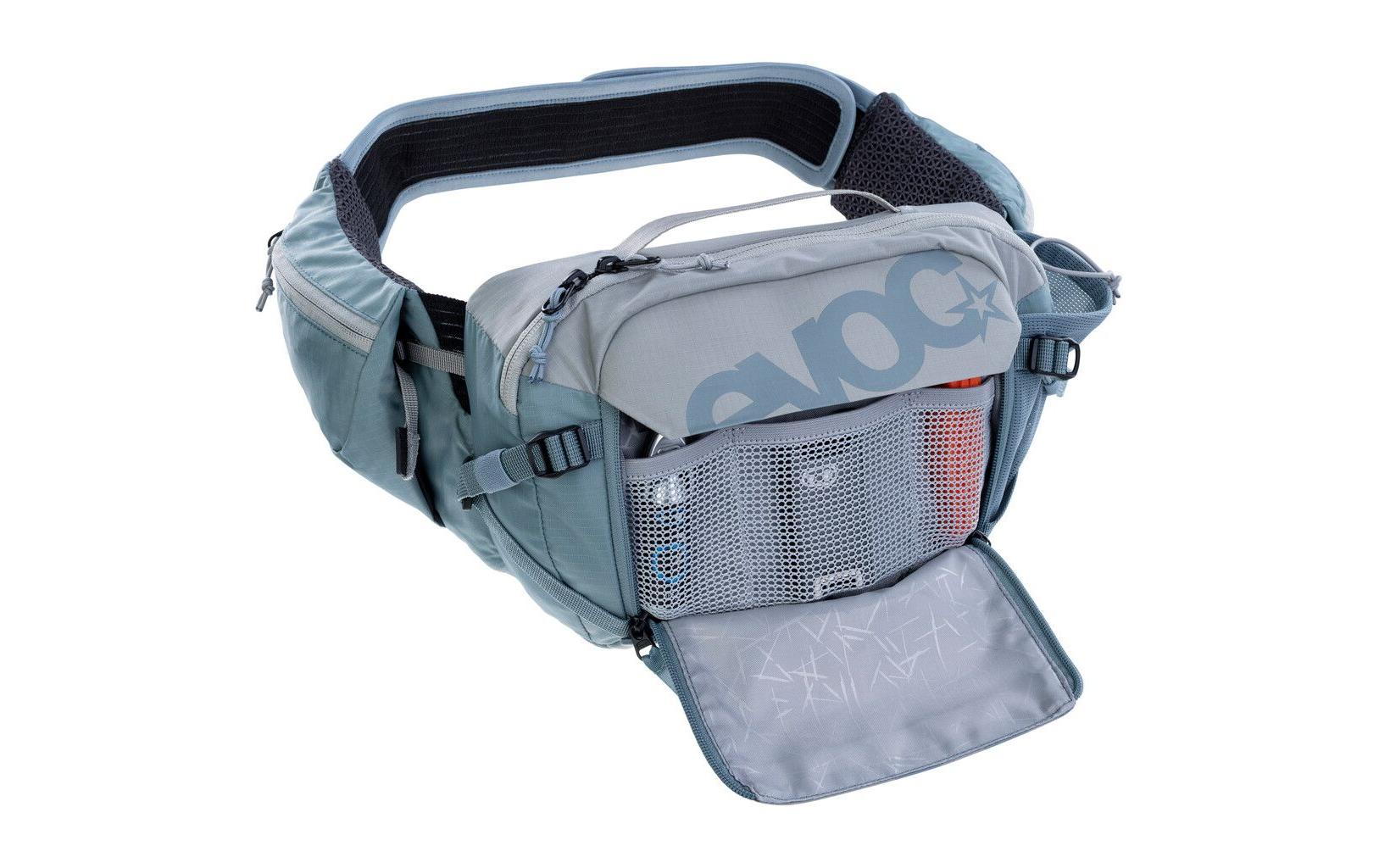 Hüfttasche Hip Pack Pro 3 l, Stone/SteelBelüftete Hightech-Tragetasche