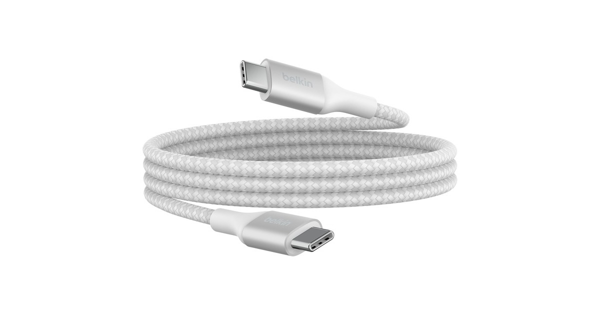 BelkinBoostCharge USB-C > USB-C kabel  (Wit, 1 meter, 240 W)