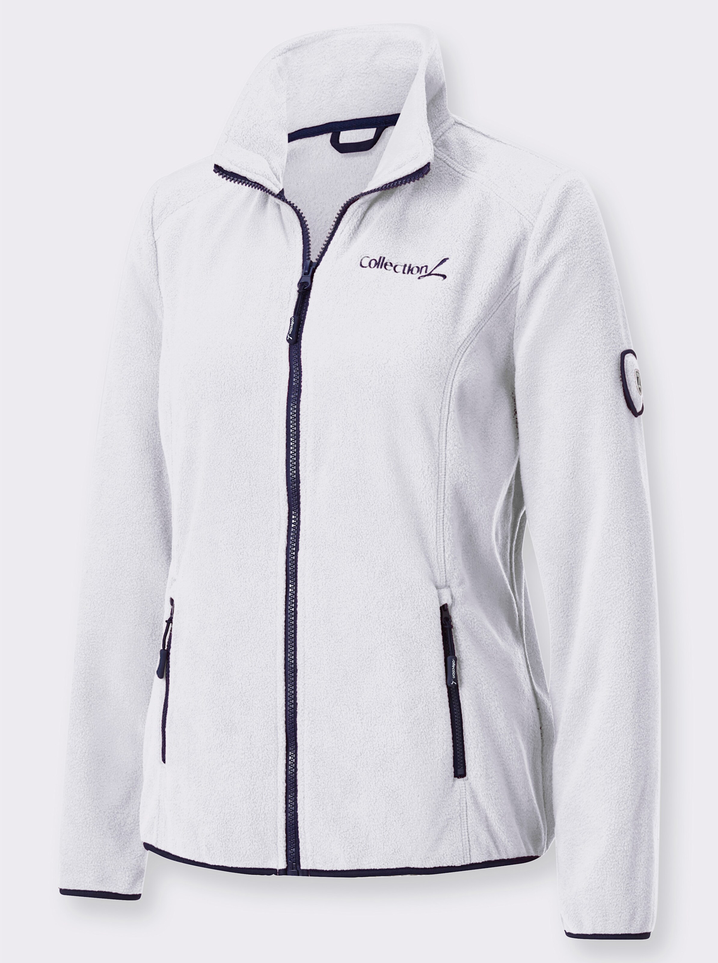 Fleecejacke mit Stickerei