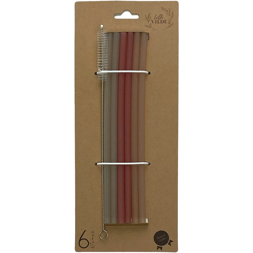 Køb By Lille Vilde Canyons Silicone Sugerør 6pcs
