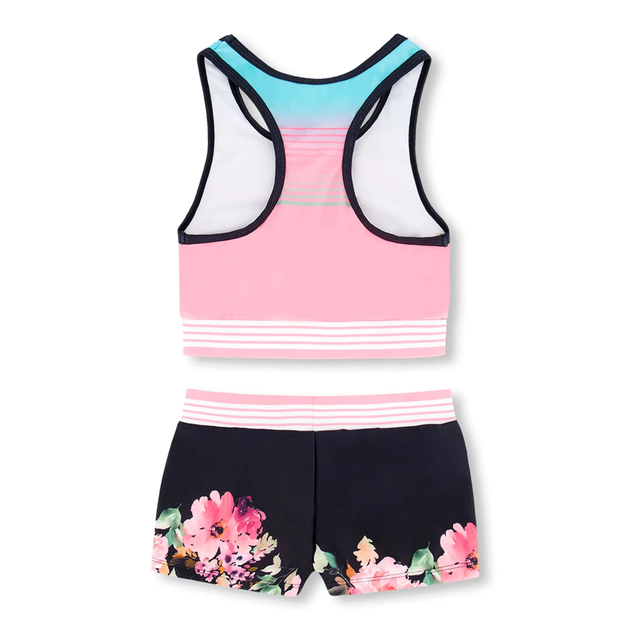 Deux par Deux Bikini UV Short Fleurs 7-12ans