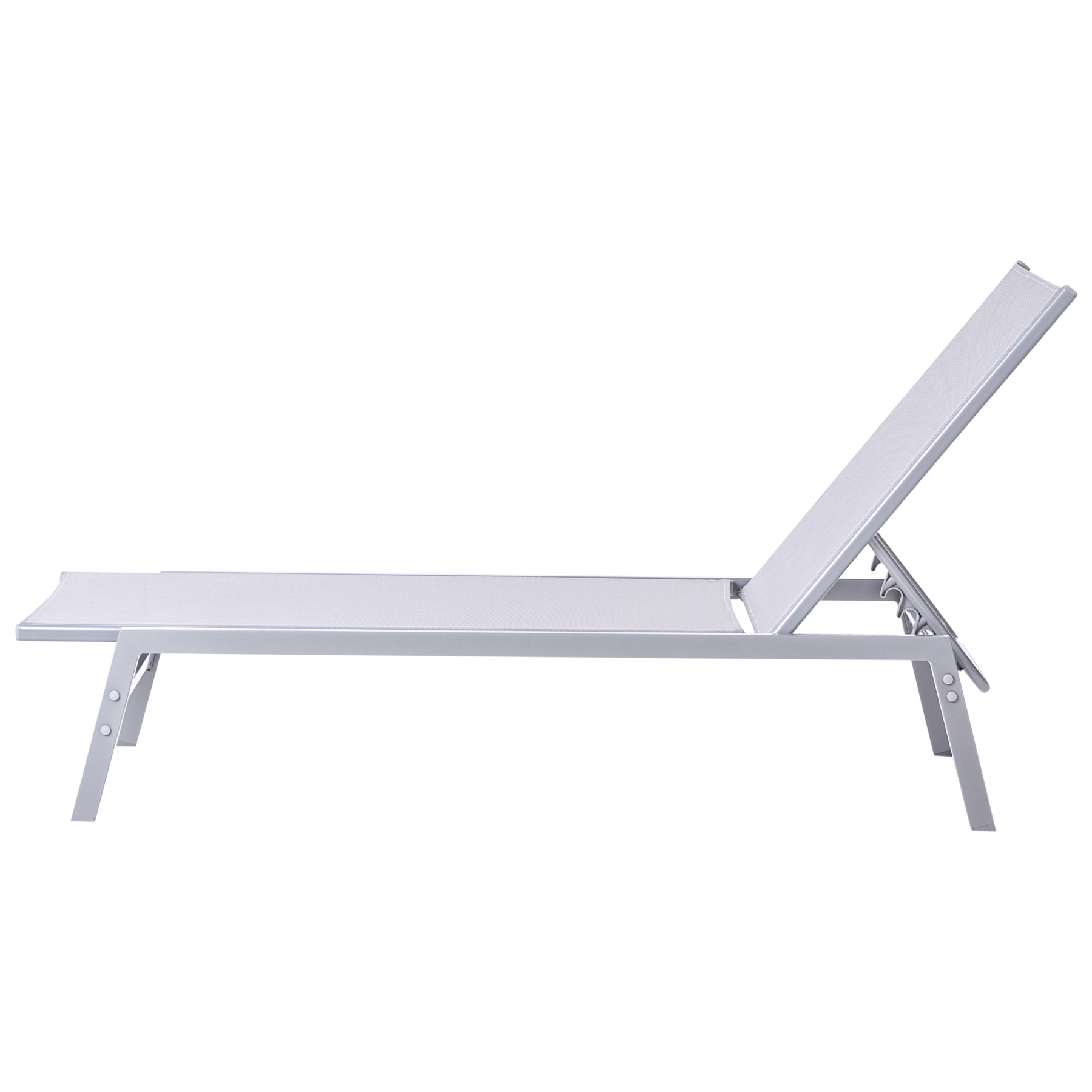 Beliani - NOLI - Strandstoel - Lichtgrijs - Polyester