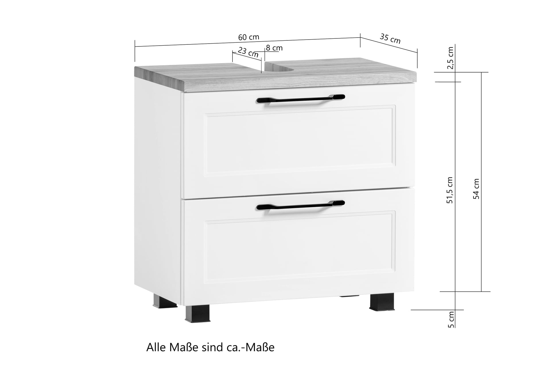 Bad-Unterbeckenschrank LÜTTICH beige