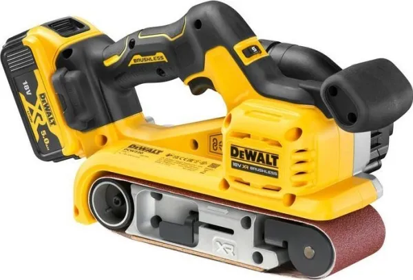 Batteridrevet båndsliber, 75x533mm, 18V Li-Ion 2x5.0Ah, DeWalt [DCW220P2-QW] kuffert TStak