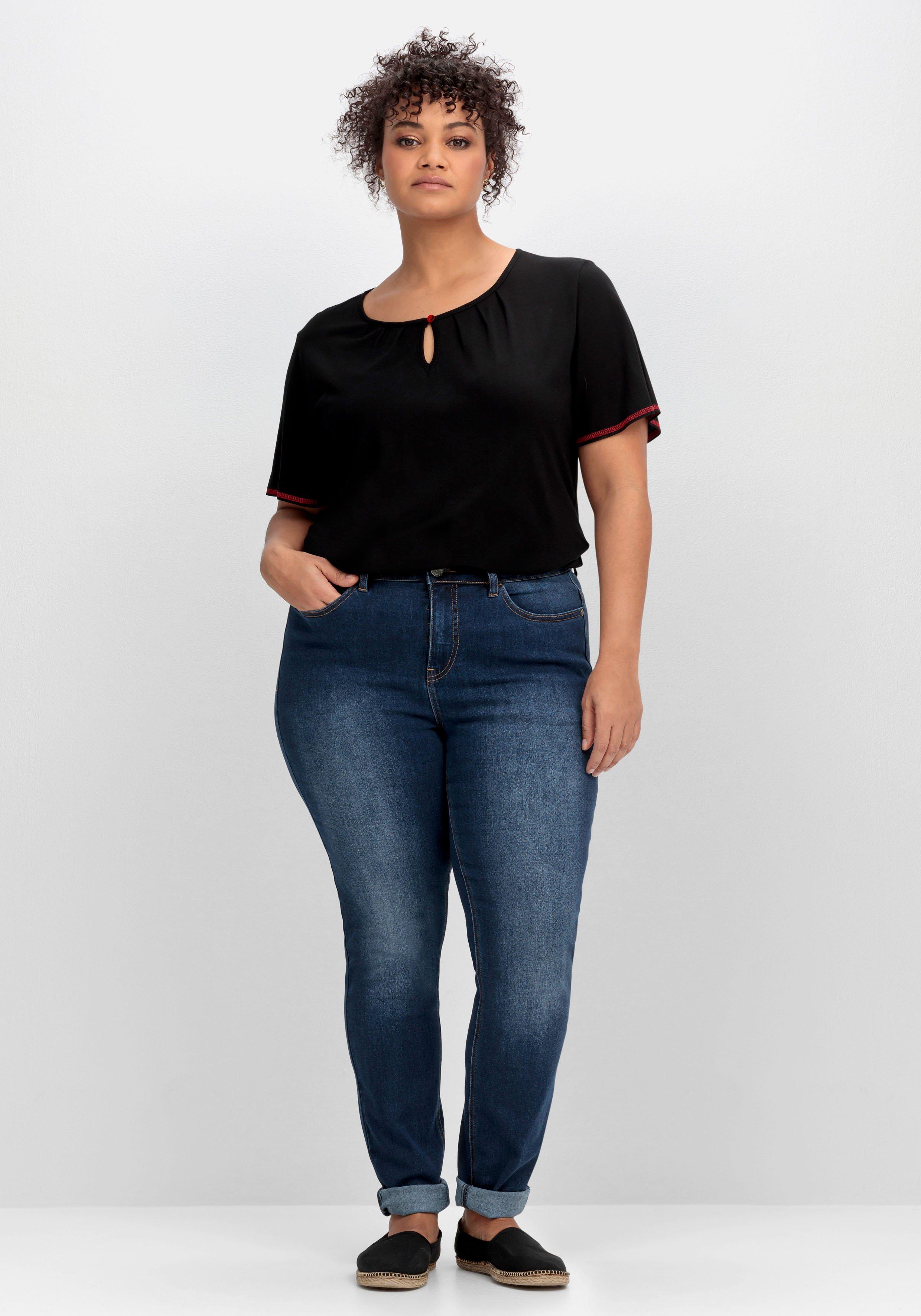 Shirt mit Flügelärmel und Cut-out vorn