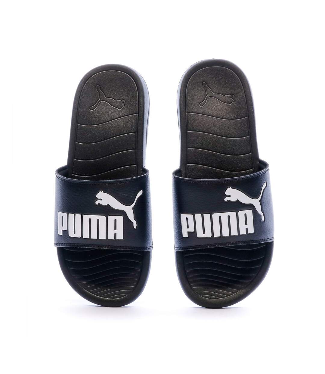 Claquettes noires homme Puma Popcat 20