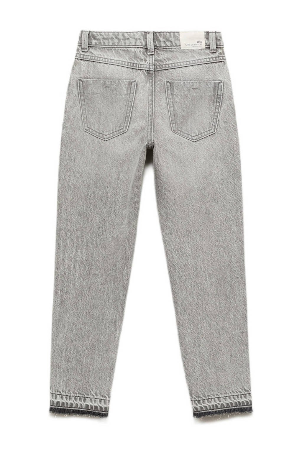 Mango Kids low waist mom jeans grey denim