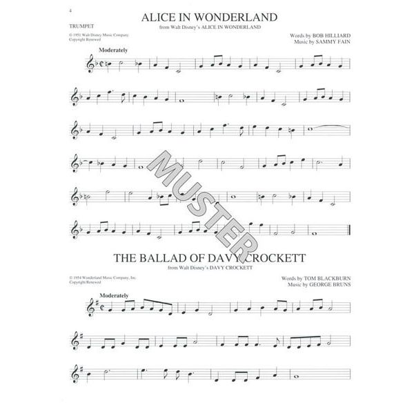 Hal Leonard Big Book Of Disney Trumpet