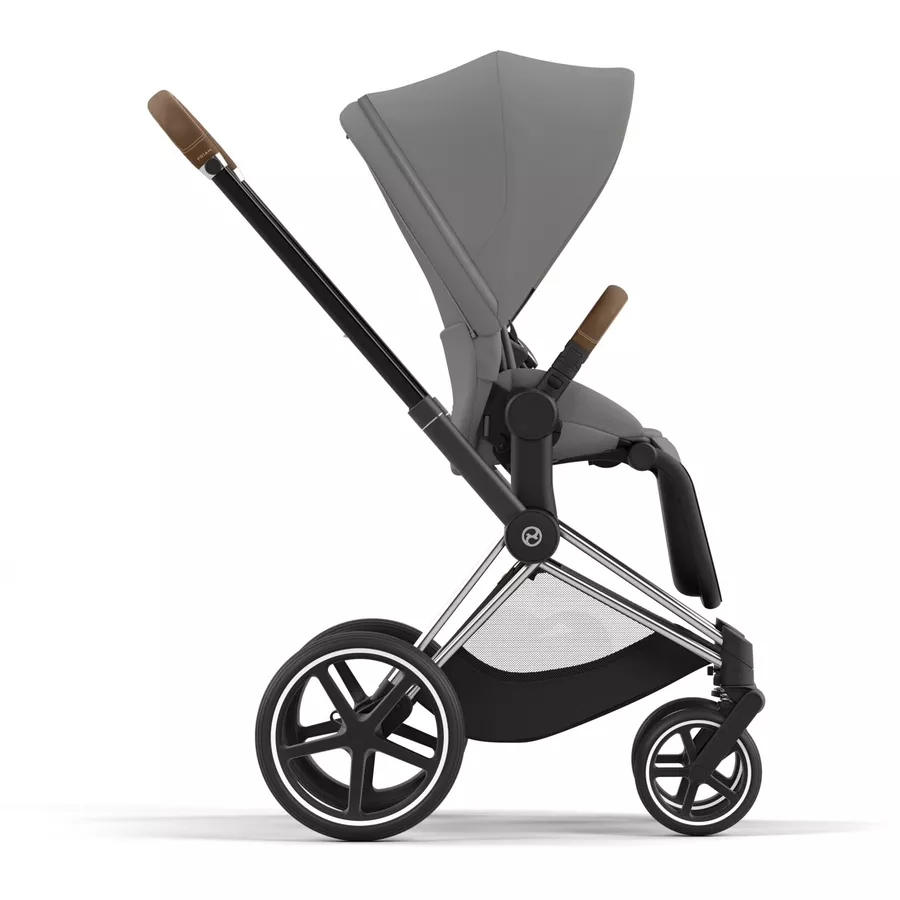 cybex PLATINUM Kombikinderwagen New Priam Chrome Brown Mirage Grey