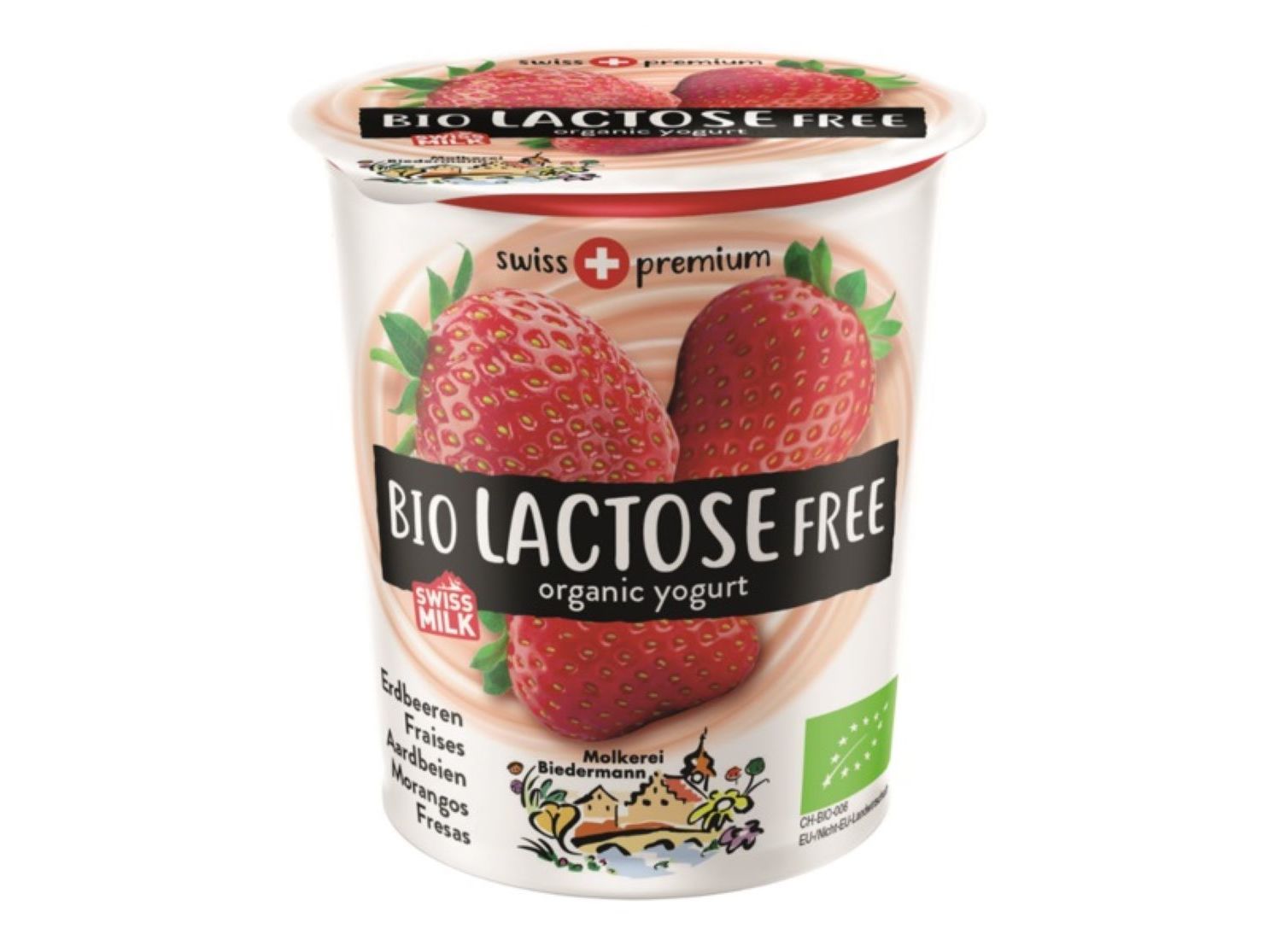 IOGURTE MORANGO BIEDERMANN SEM LACTOSE BIO 200G