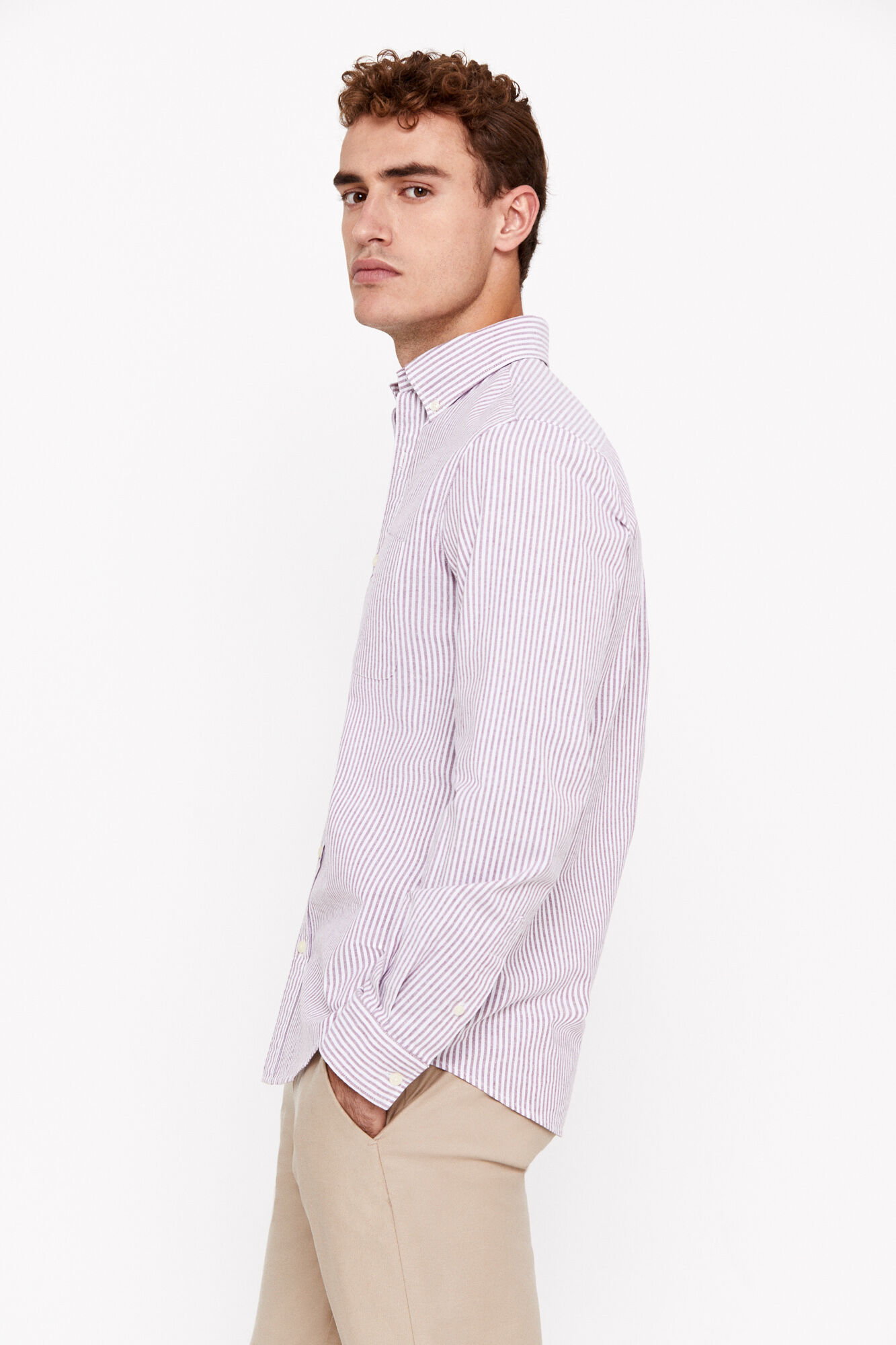 camisa oxford listrada