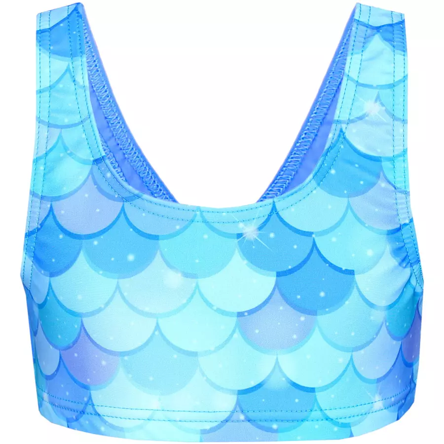 Aquarti Mädchen Sport Bikini Racerback Bustier & Bikinislip türkis