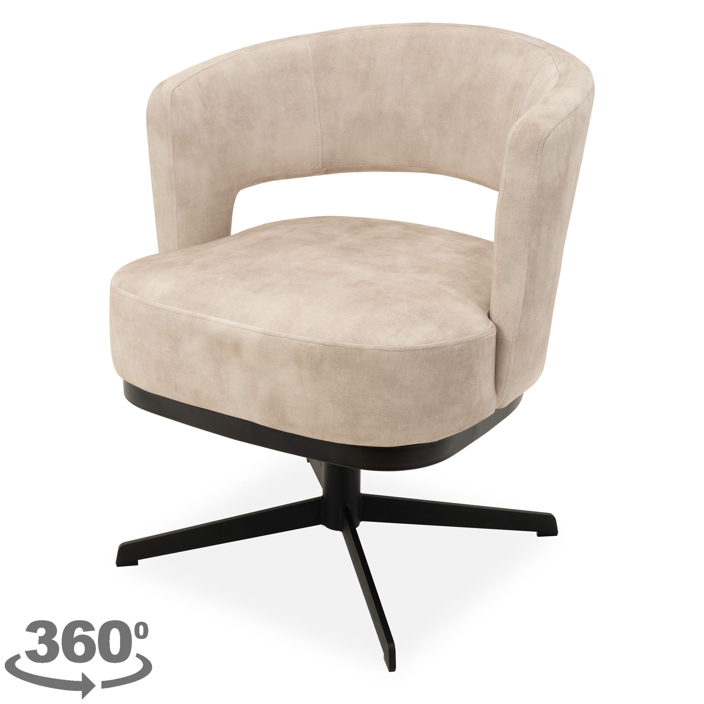 Eetkamerstoel Velvet Beige Verto B67 x D67 x H80.5 cm