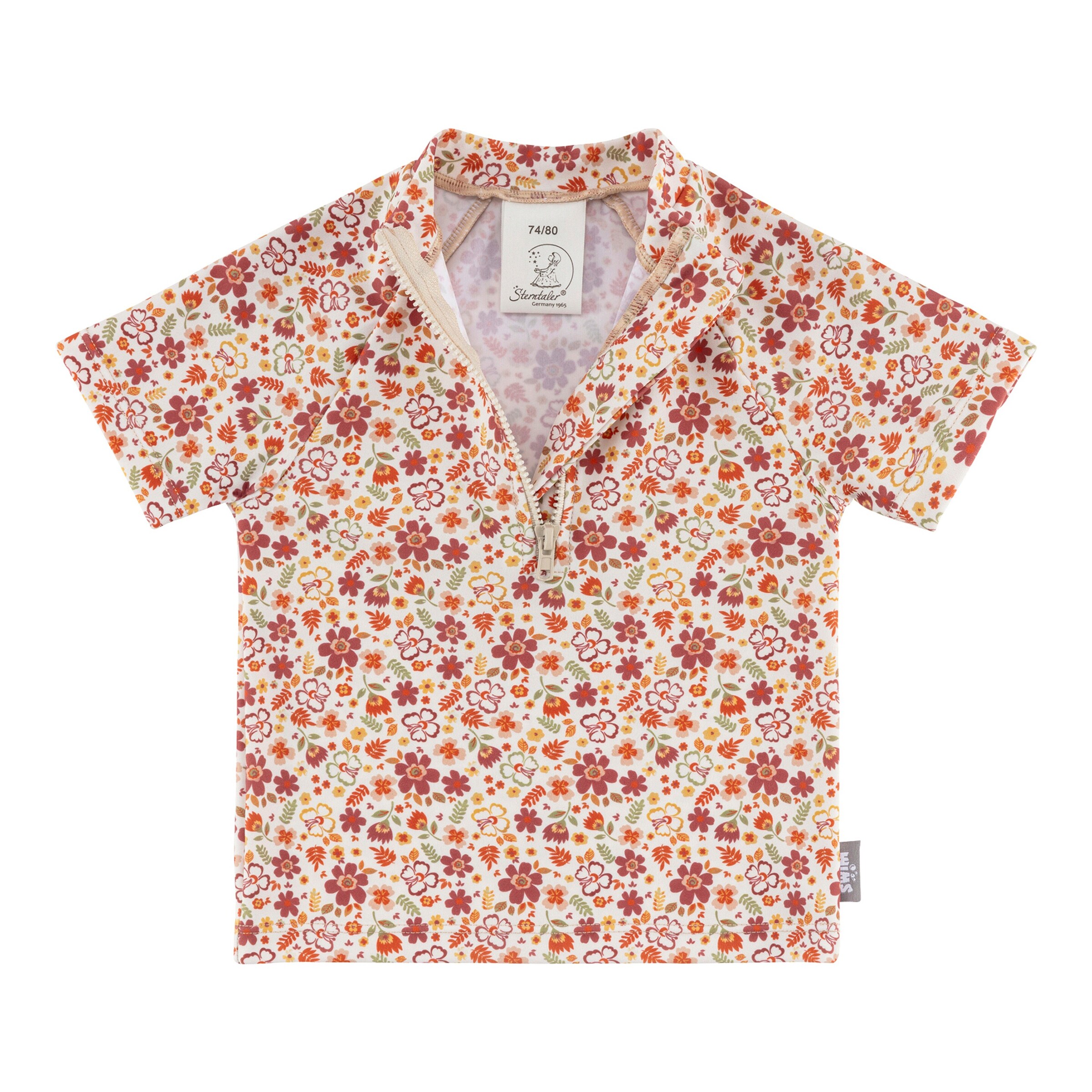Sterntaler Bade-T-Shirt mit UV-Schutz Blumen natur/bunt