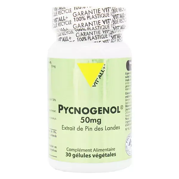Vit'all+ Pycnogenol 50mg 30 cápsulas vegetais