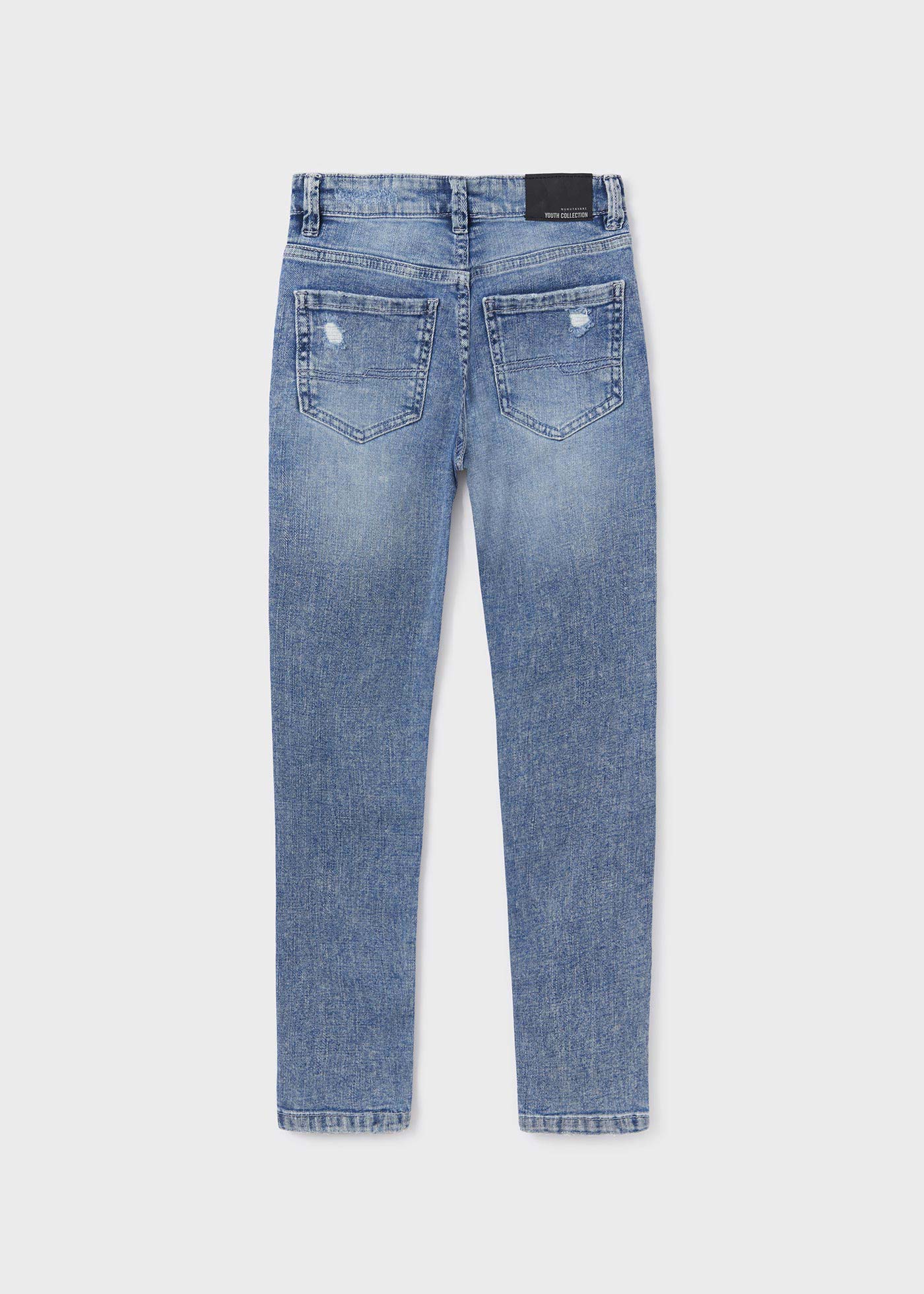 calça jeans desgastada Better Cotton para meninos
