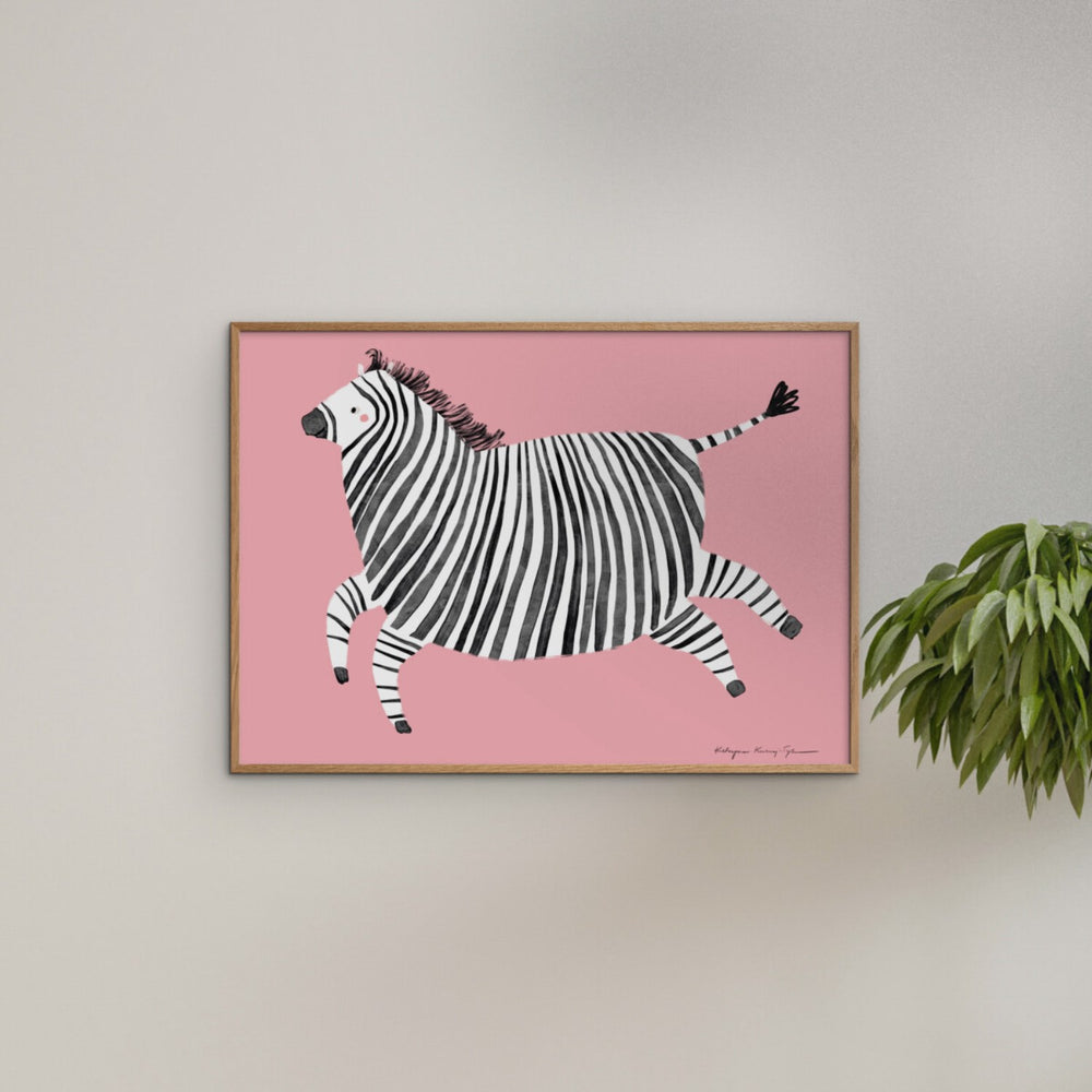 Køb Poster & Frame Wild Apple - Zebra
