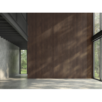 Lattenwand gerookt eiken 260x52,6 cm, dikte 22 mm