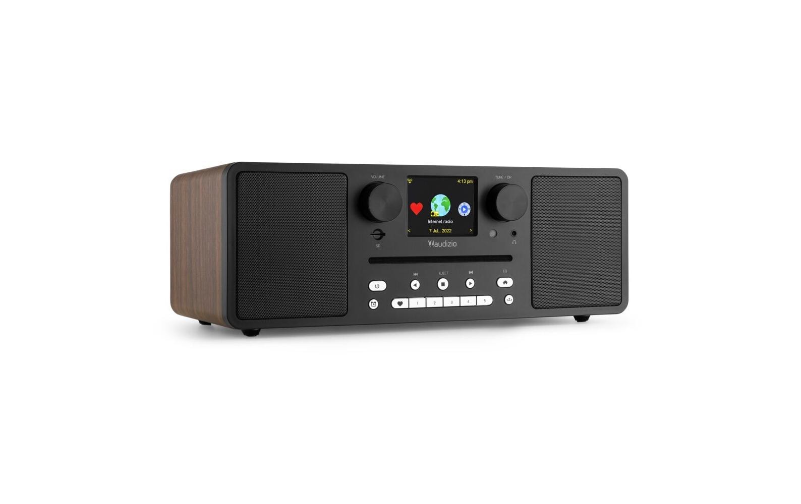 Internet Radio Naples Braun<br>Digitales Musiksystem mit CD, Bluetooth, DAB+- und Internetradio