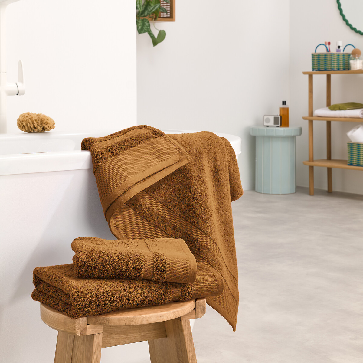 LA REDOUTE INTERIEURS<br>Toalha de algodão penteado 600g/m2, Kheops