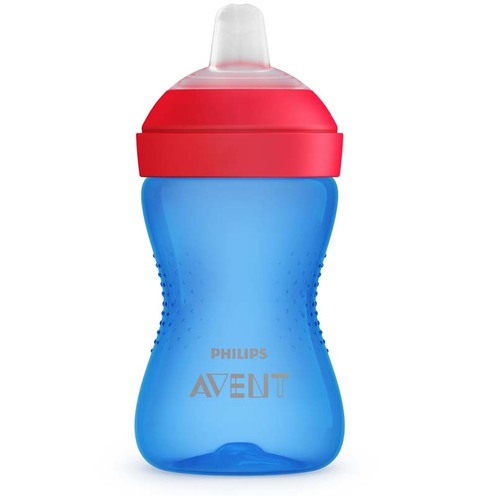 Tasse à bec souple 300 Ml Bleu/Rouge - AVENT
