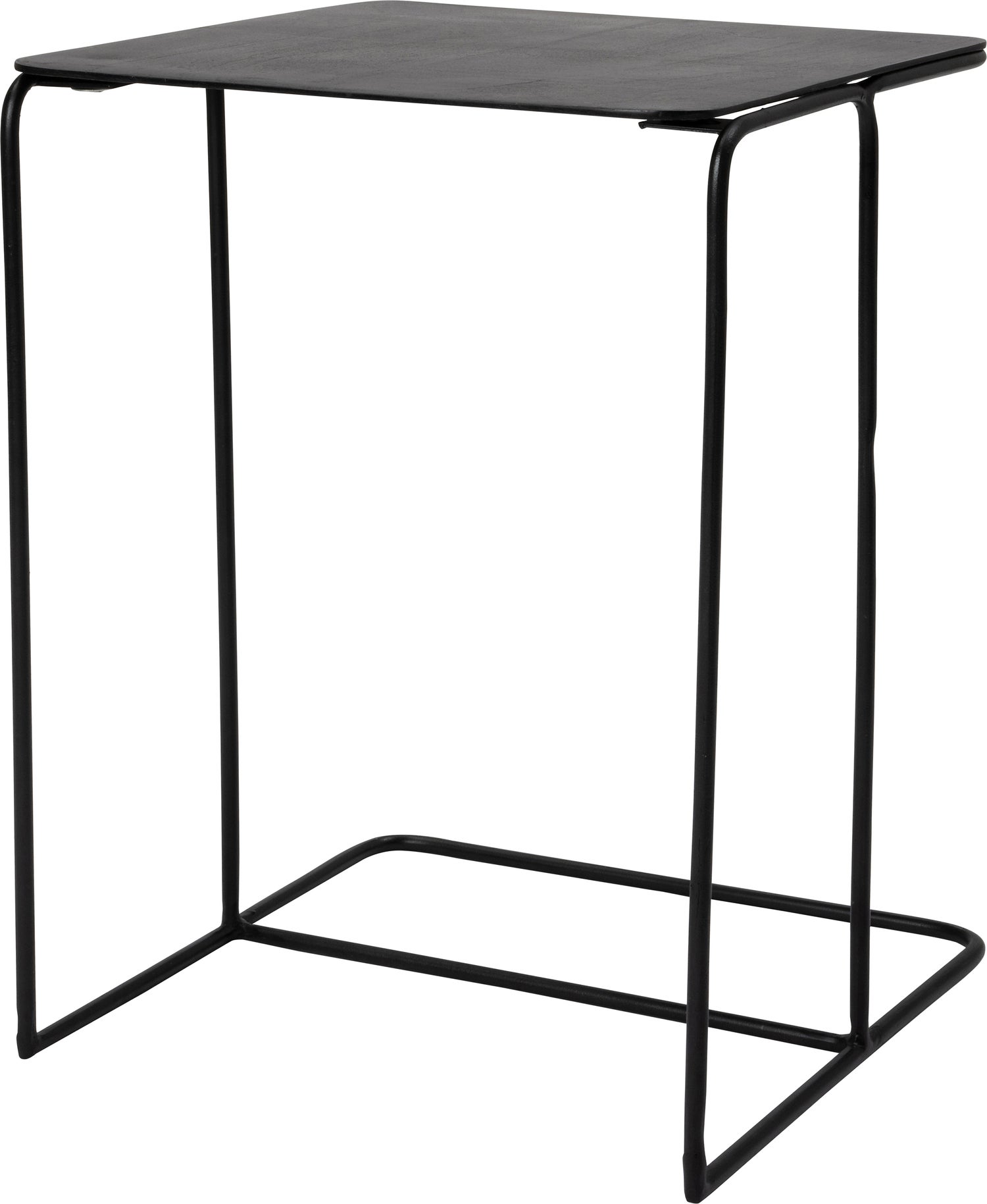 Intratuin bijzettafel Eme bruin / zwart 36 x 36 x 50 cm