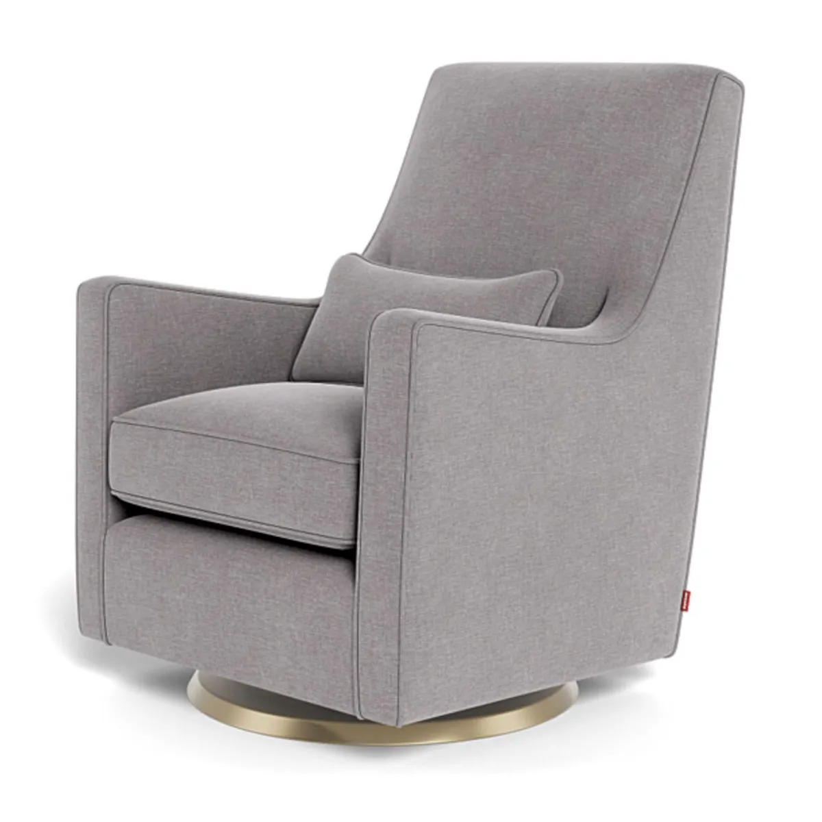 Monte Fauteuil Berçant et Pivotant Luca - Pebble Gris  Or
