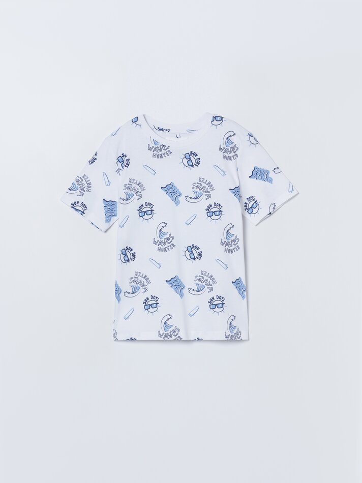 Conjunto de 4 camisetas de manga curta - Azul Marinho