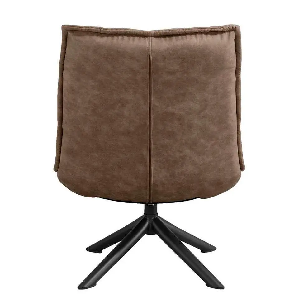 Fauteuil Lucas - Microleder Taupe